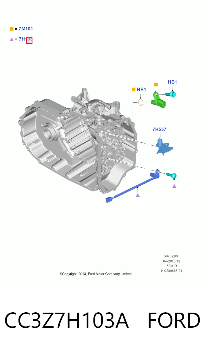 HMPCC3P7H103AB Hmpx Датчик швидкості спідометра