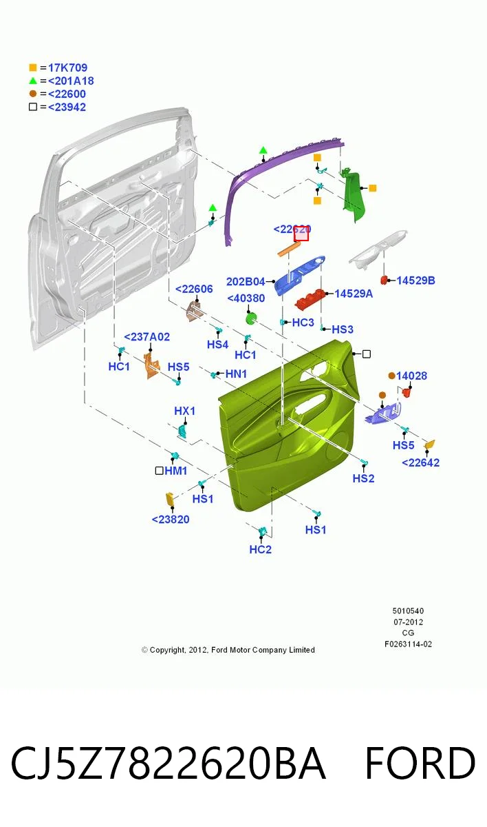 CJ5Z7822620BA Ford 