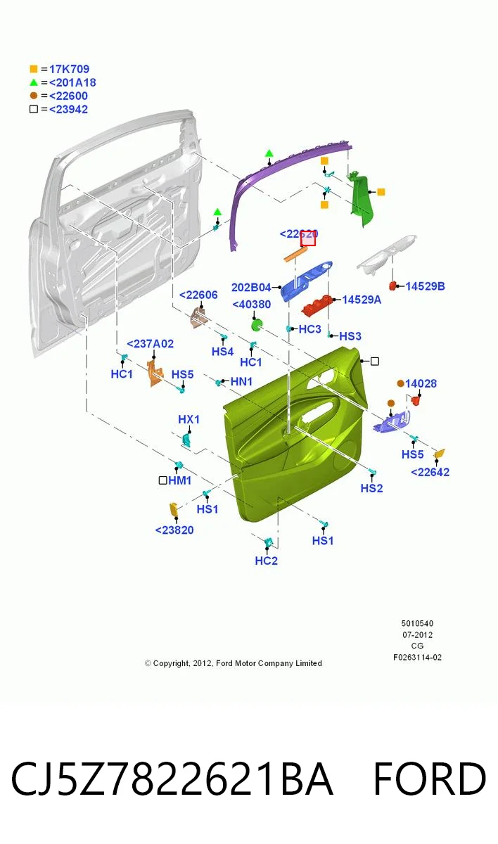 CJ5Z7822621BA Ford 