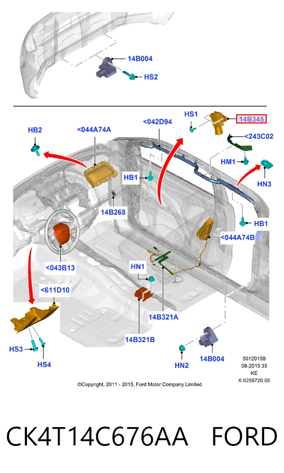 CK4T14C676AA Ford 