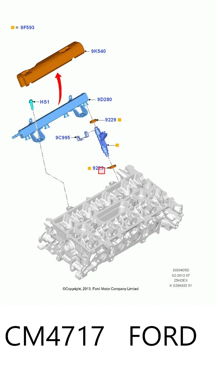 CM4717 Ford Кільце інжектора