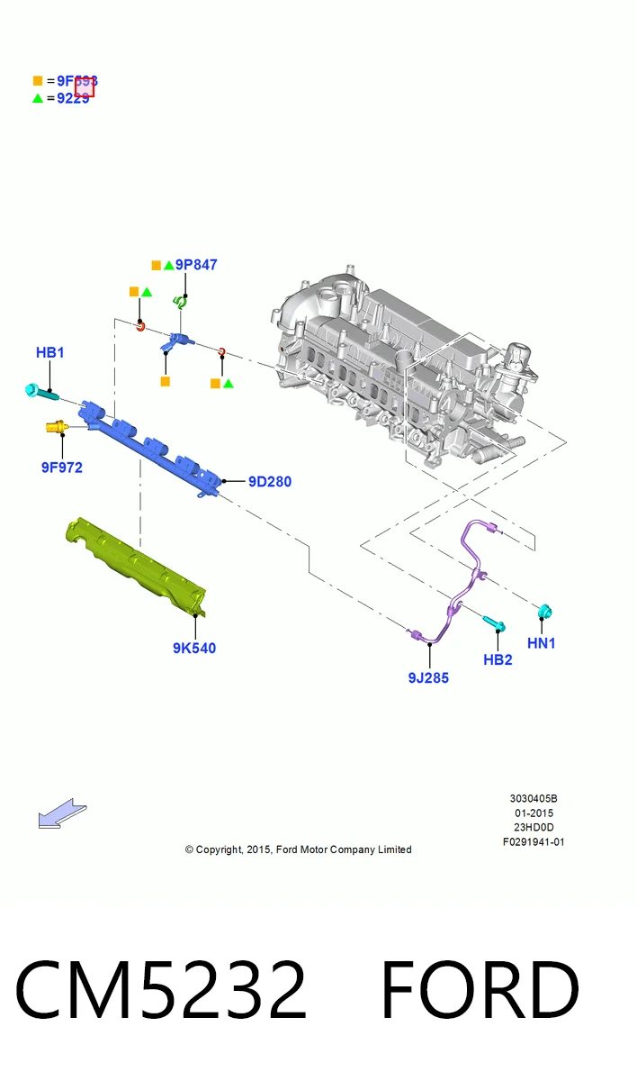 Форсунка вприску палива на Ford Explorer  U5