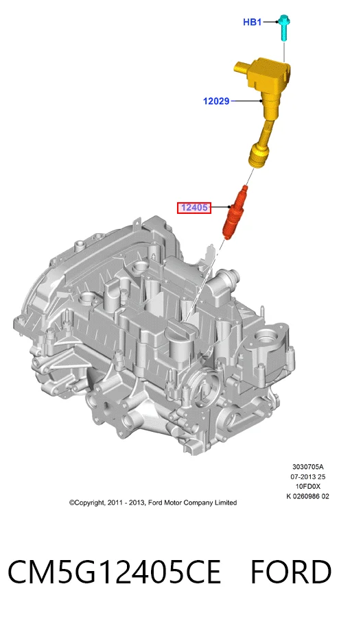 CM5G12405CE Ford Свіча запалювання