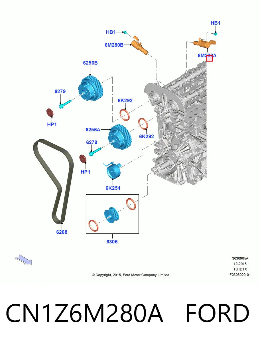 CN1Z6M280A Ford 