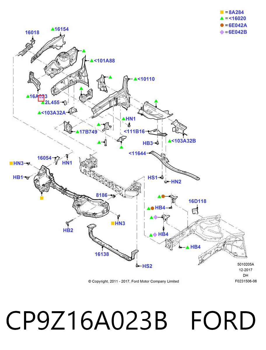 CP9Z16A023B Ford 