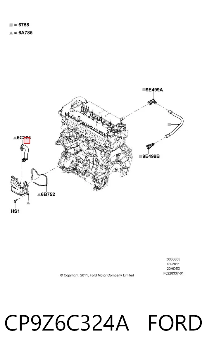 CP9Z6C324A Ford 