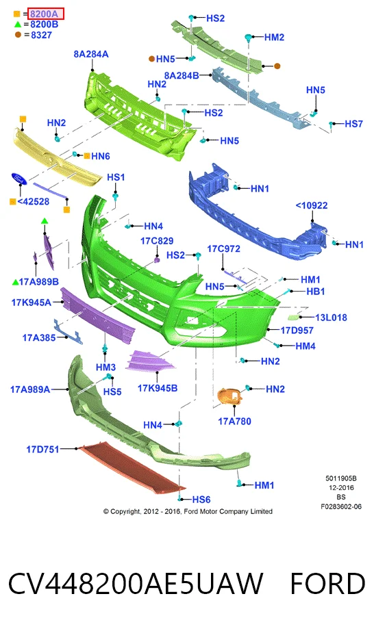 Решітка радіатора HMPCV448200AF5UAW Hmpx