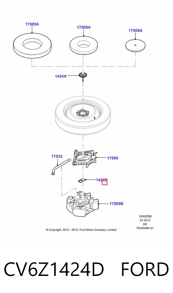 CV6Z1424D Ford 