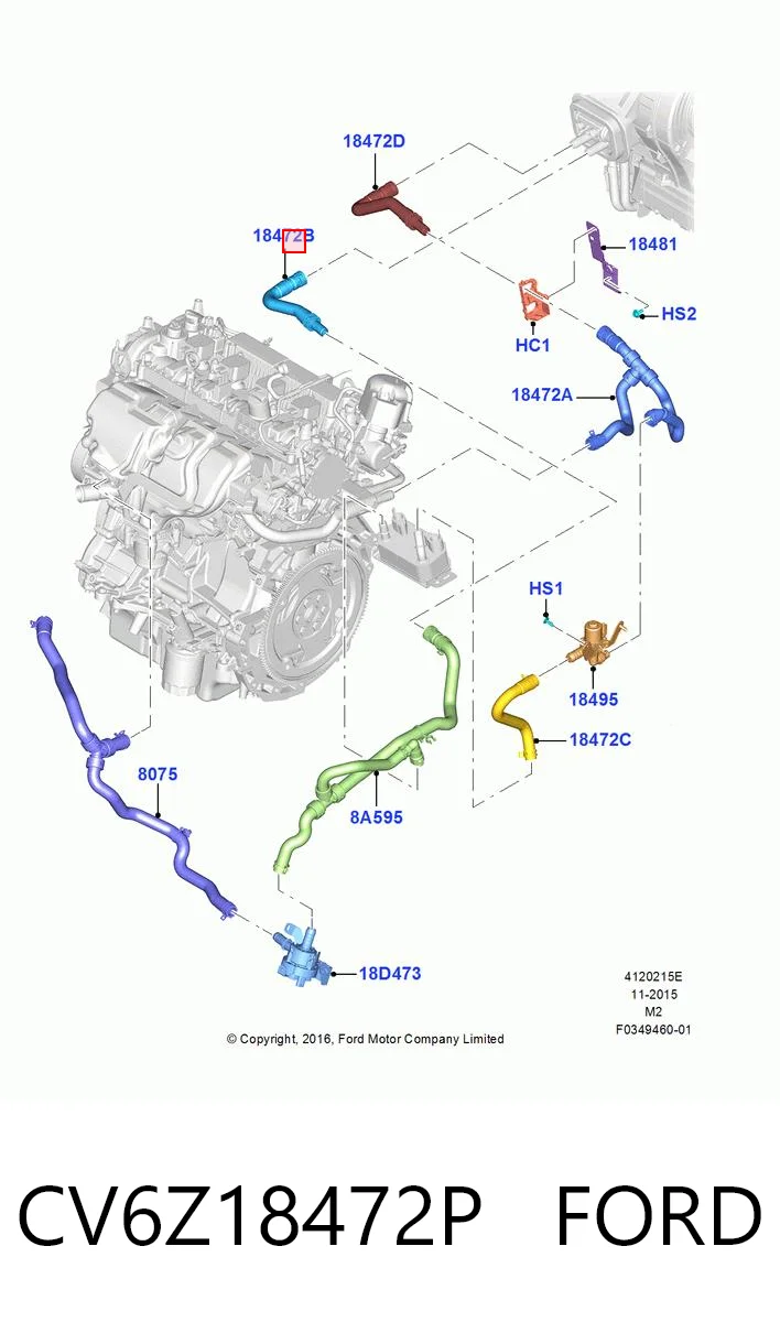 CV6Z18472P Ford 