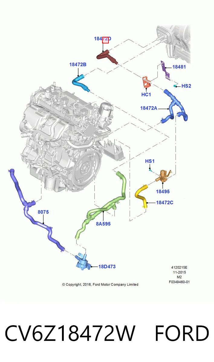 CV6Z18472W Ford 
