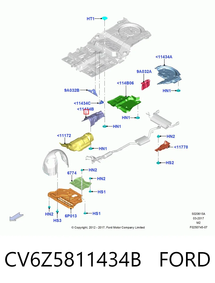 CV6Z5811434B Ford 