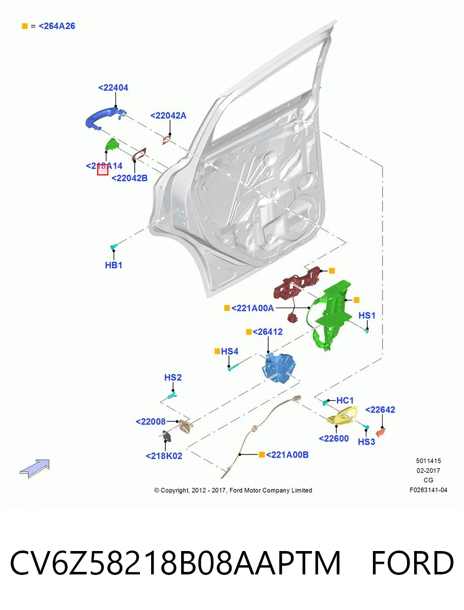 CV6Z58218B08AAPTM Ford 