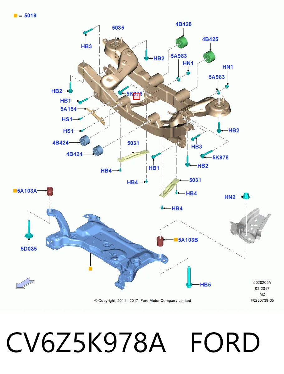 CV6Z5K978A Ford 