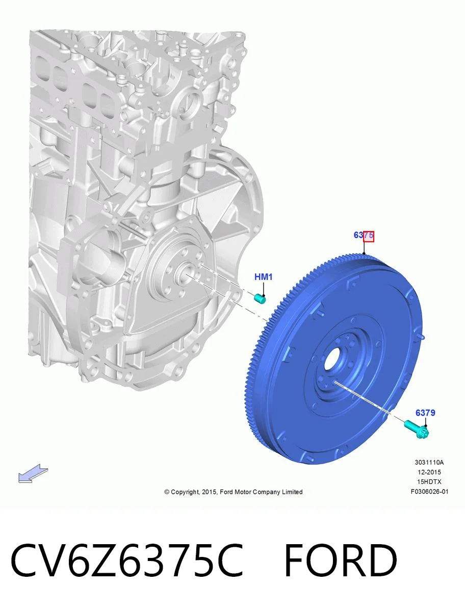 Маховик двигуна Ford 5157400 ціна, від 143.08 USD