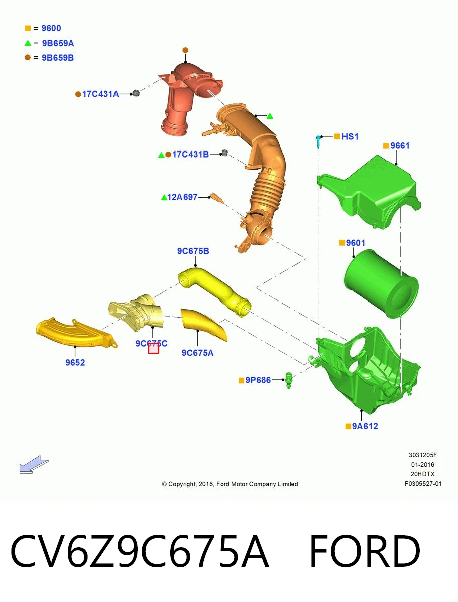 CV6Z9C675A Ford 
