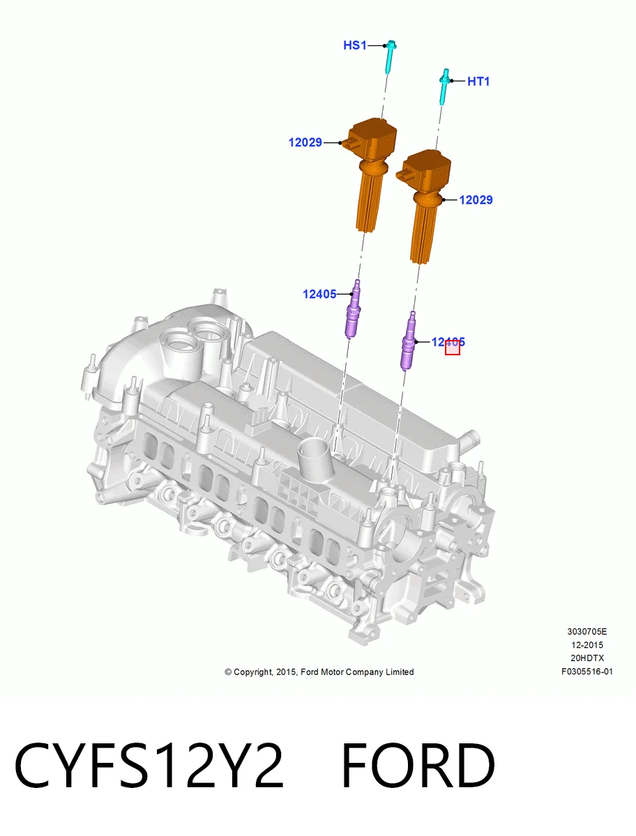 CYFS12Y2 Ford Свіча запалювання