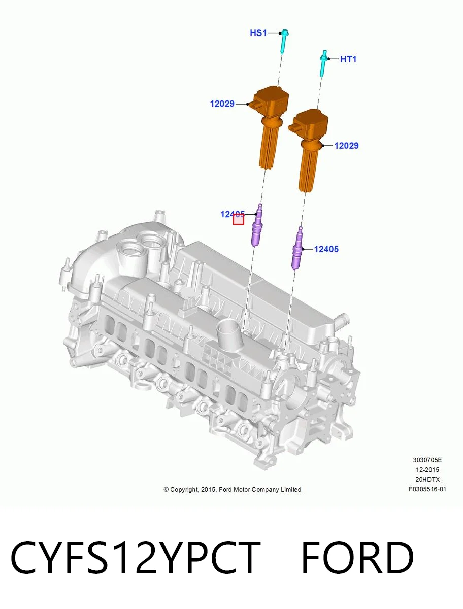 CYFS12YPCT Ford Свіча запалювання