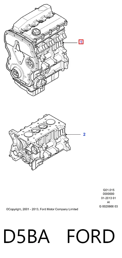 D5BA Ford Мотор в зборі