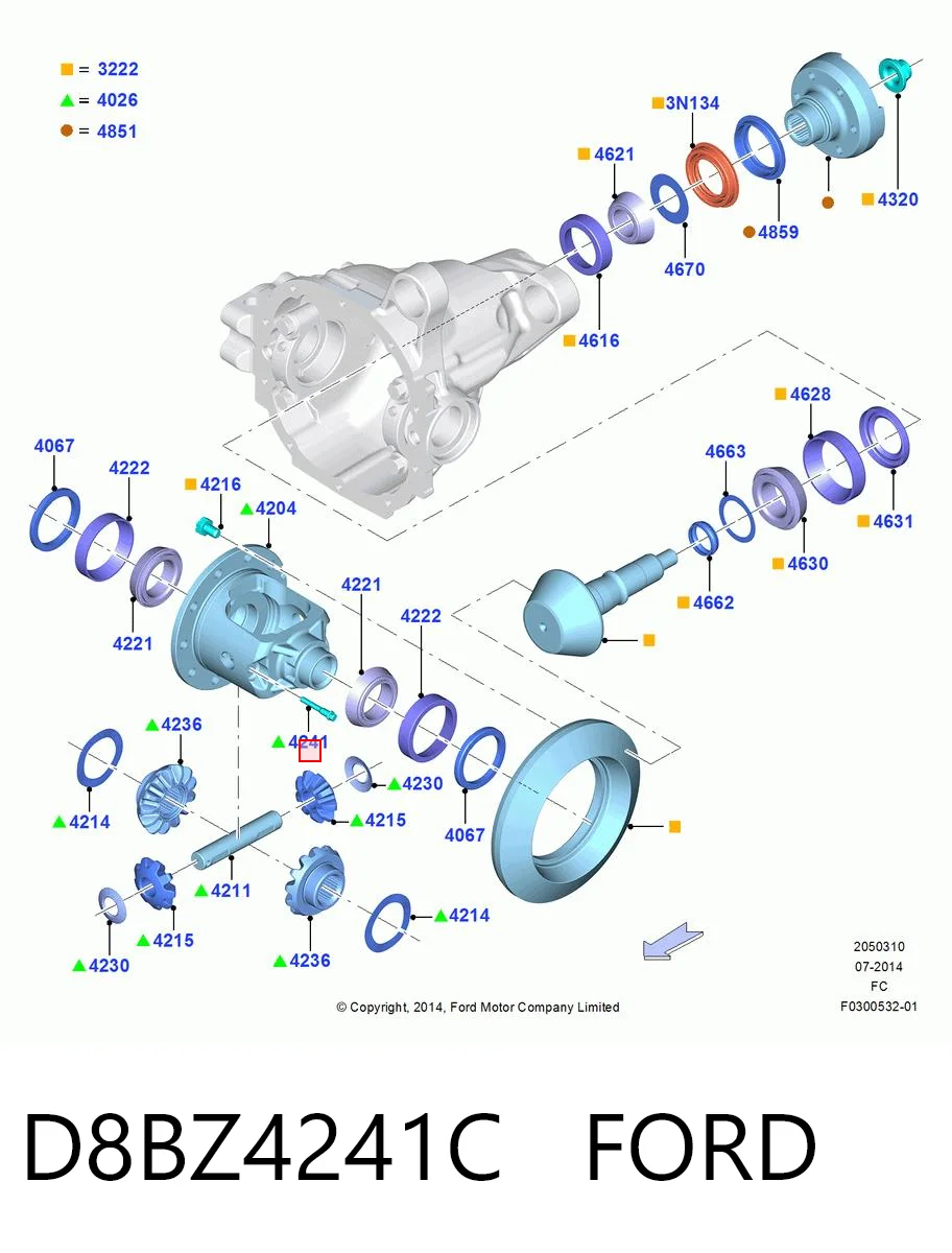 D8BZ4241C Ford 