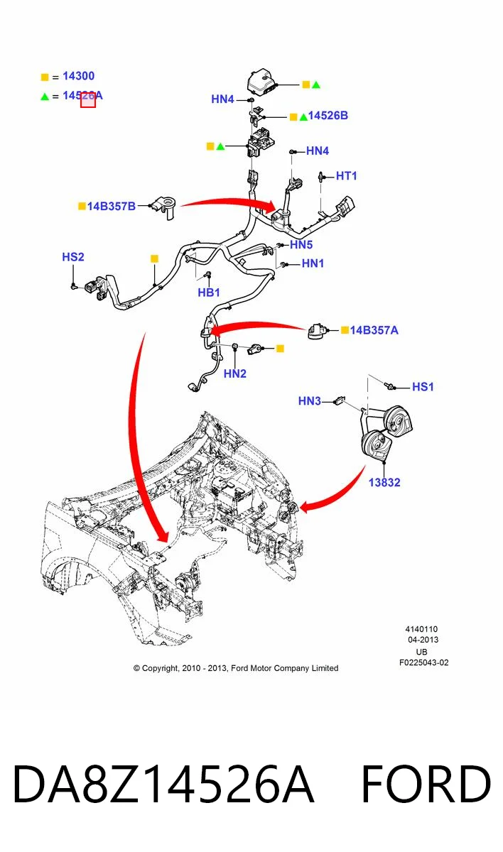 DA8Z14526A Ford 