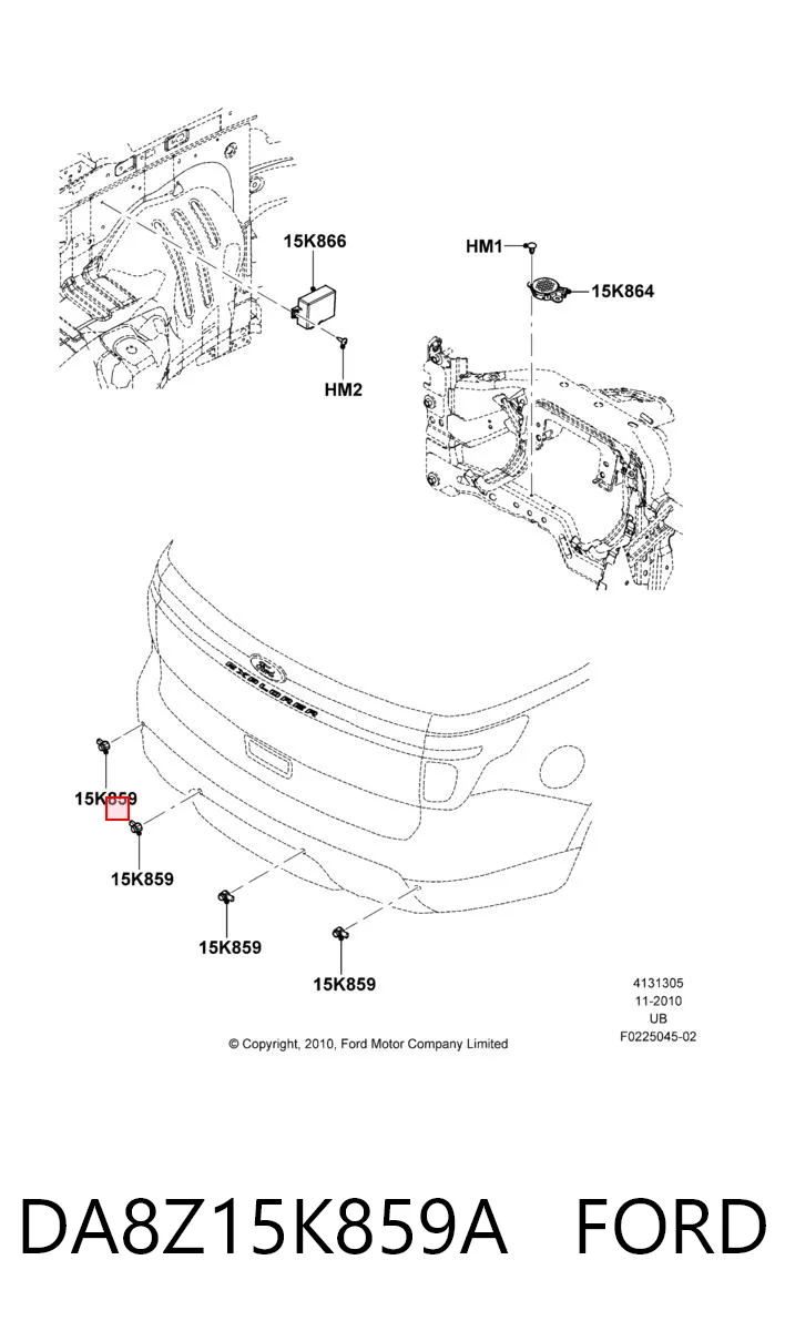 DA8Z15K859A Ford 