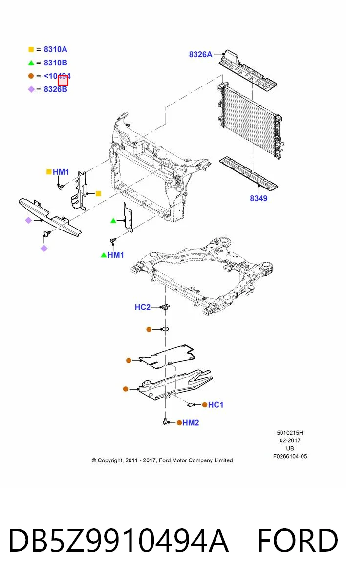 DB5Z9910494A Ford 