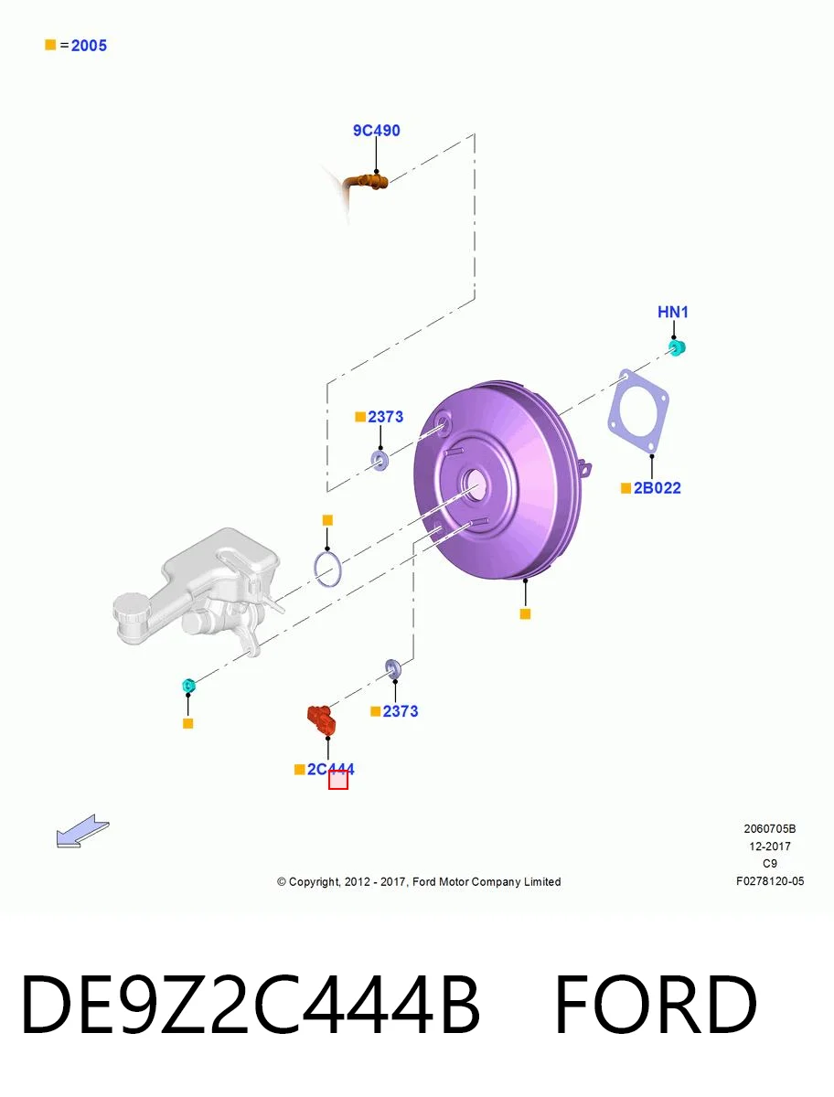 DE9Z2C444B Ford 