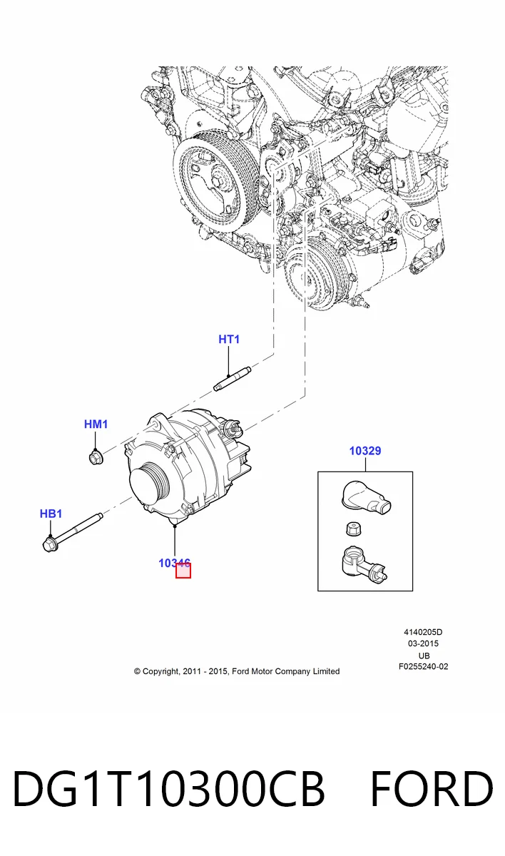 DG1T10300CB Ford Авто генератор