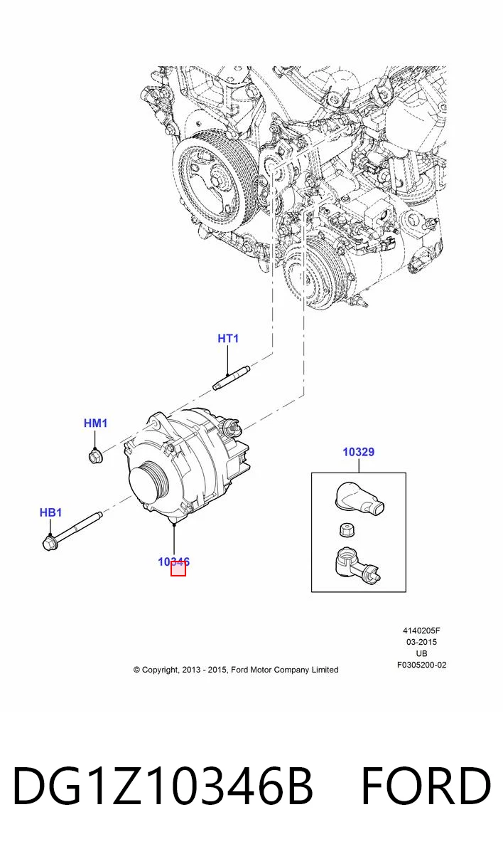 DG1Z10346B Ford Авто генератор