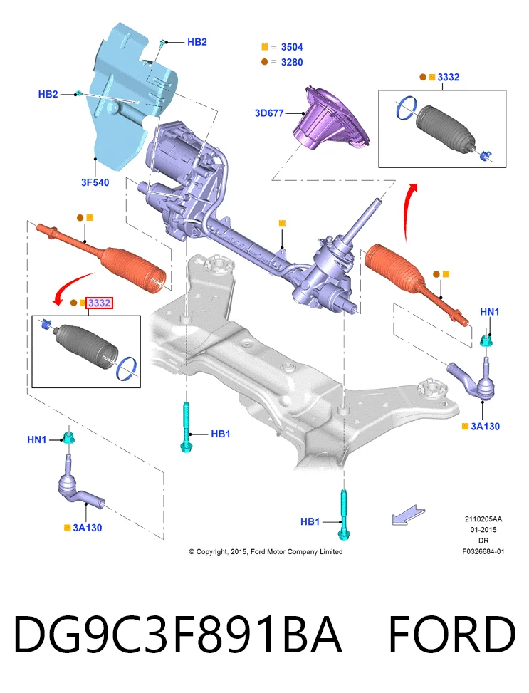 39809 Lemforder Пильник рульової