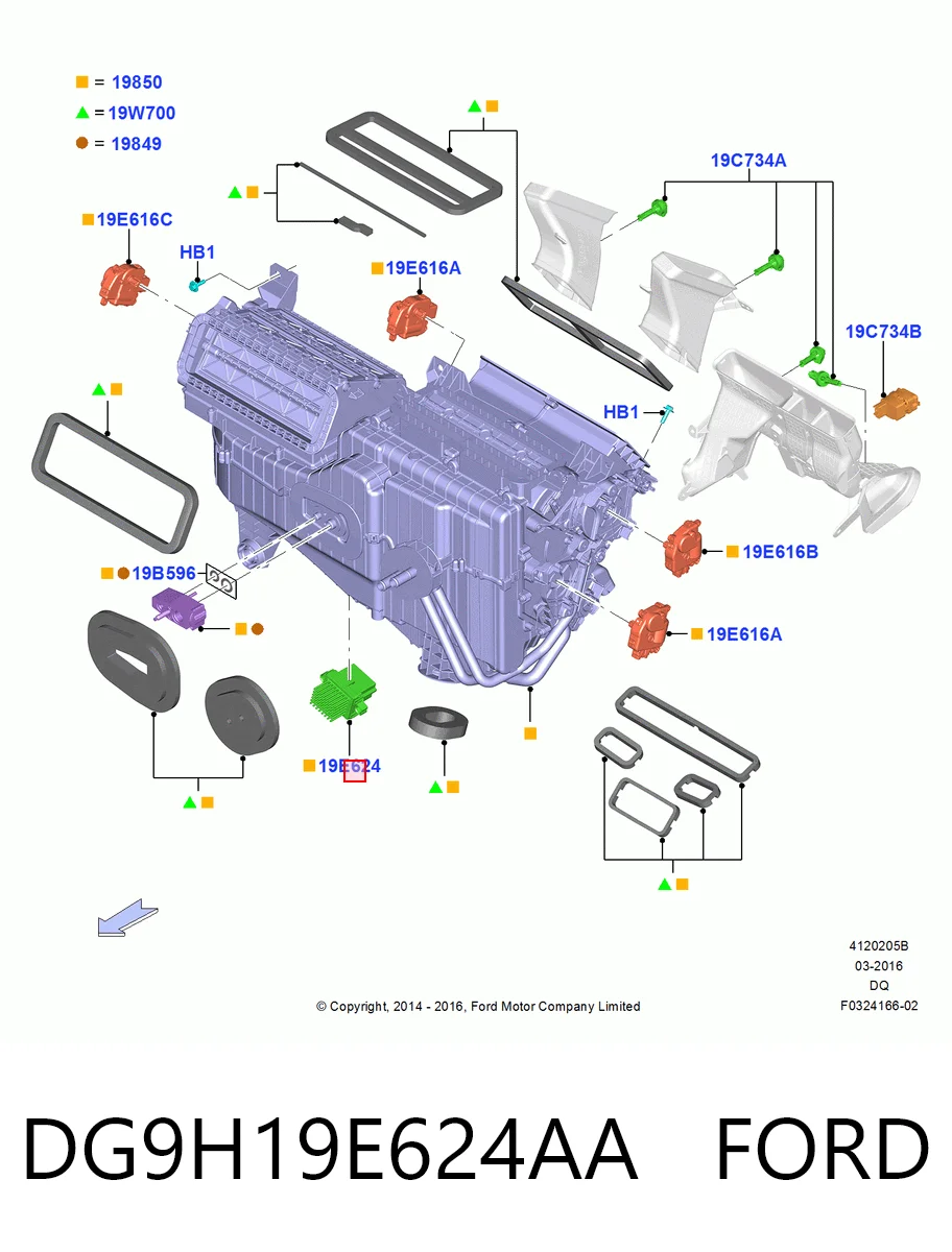 Регулятор оборотів пічки на Ford Edge II CD539