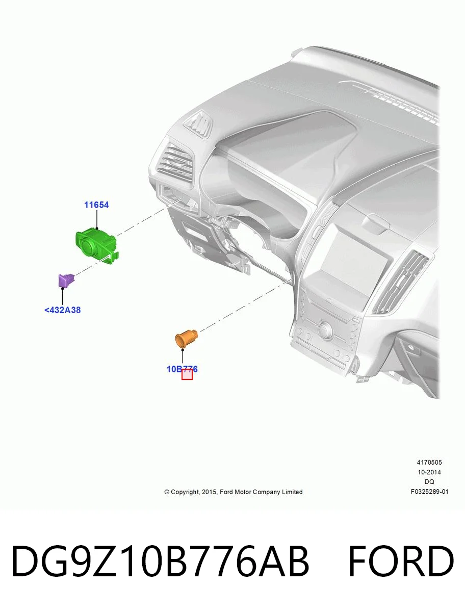 DG9Z10B776AB Ford Кнопка запуску двигуна