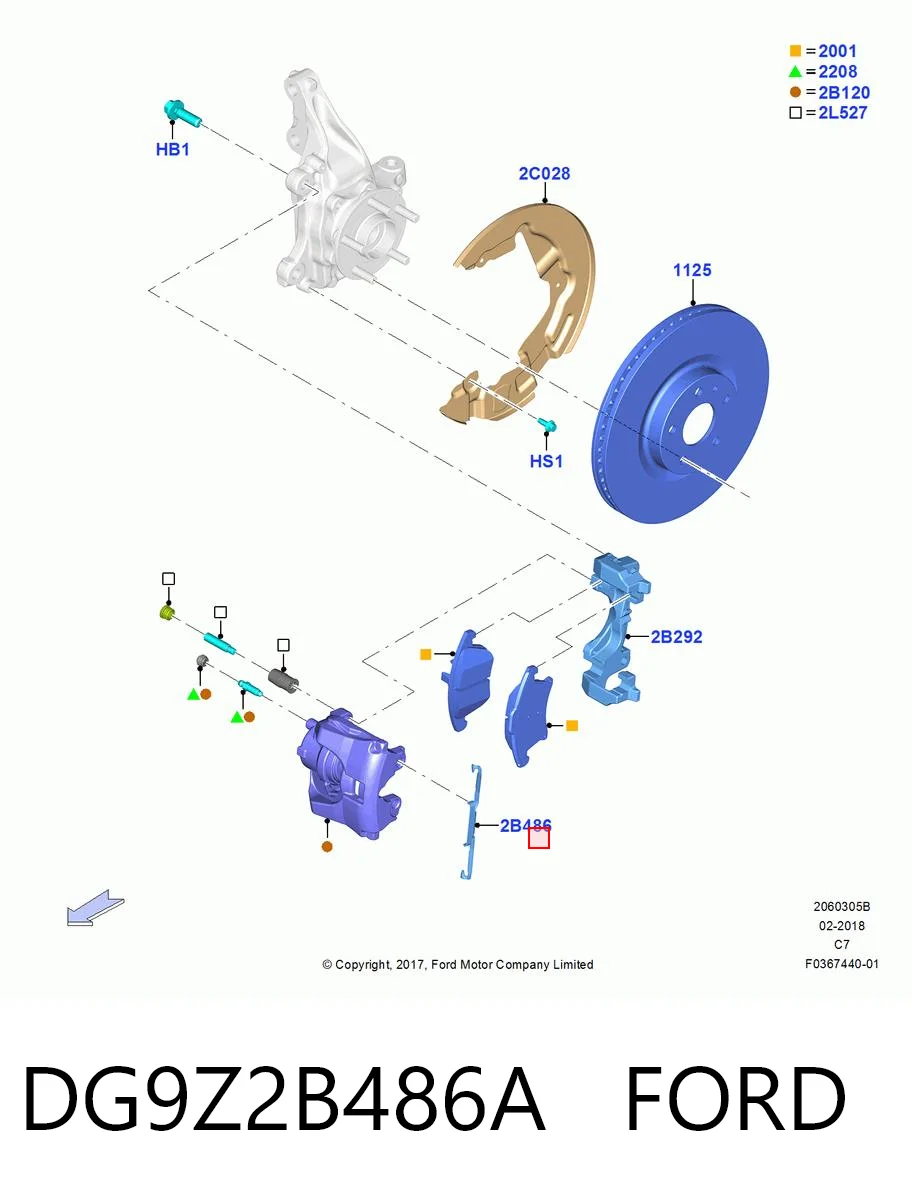 DG9Z2B486A Ford 