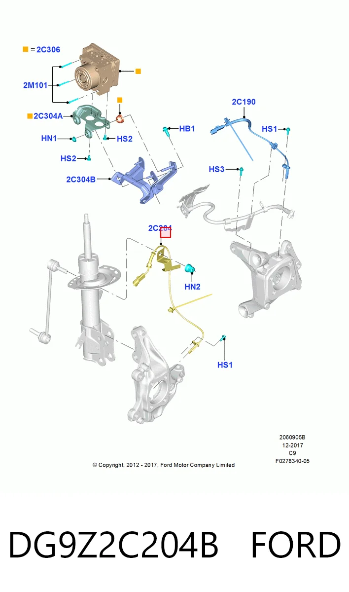 Передній правий датчик абс SAT STBRAB379
