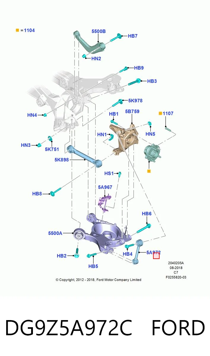 DG9Z5A972C Ford 
