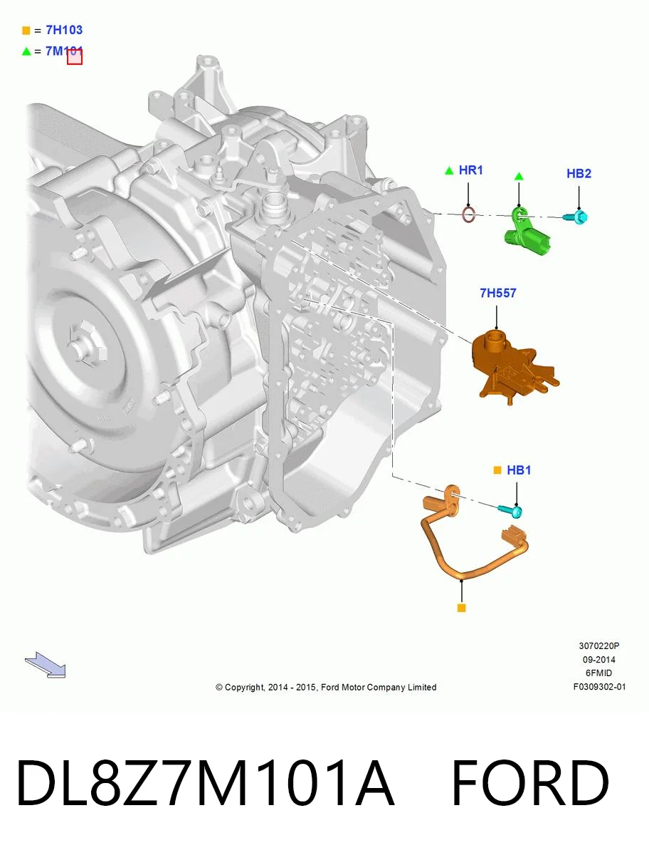 DL8Z7M101A Ford 