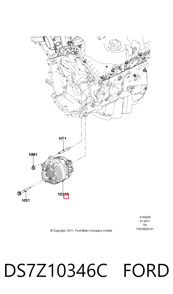 DS7Z10346C Ford Авто генератор