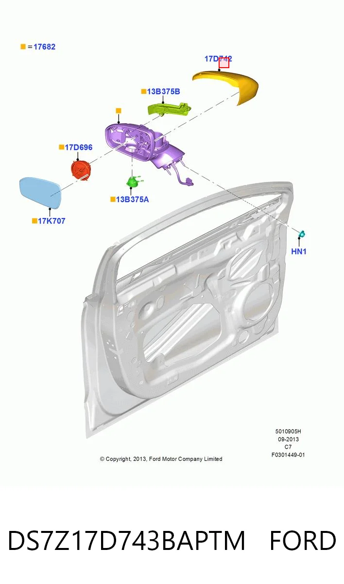 DS7Z17D743BAPTM Ford 