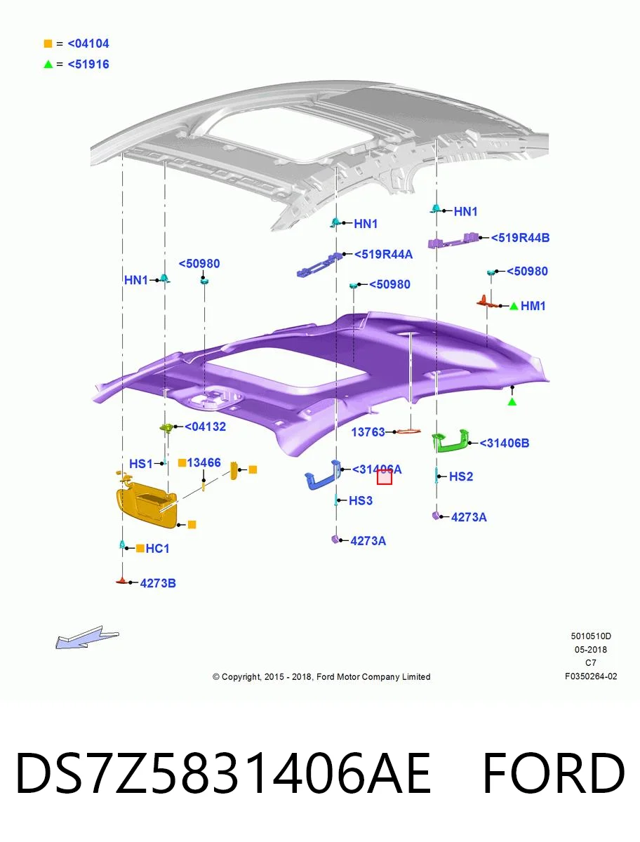 DS7Z5831406AE Ford 