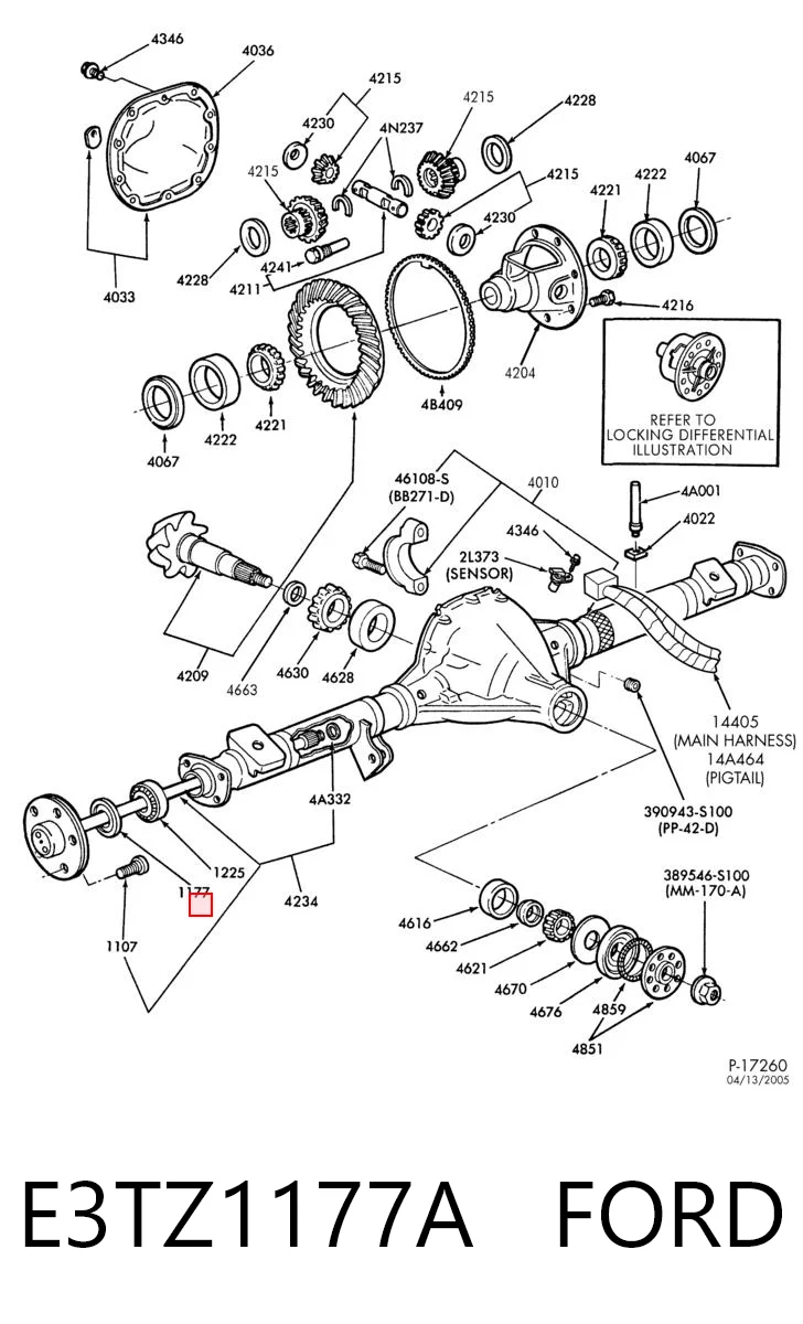 Сальник півосі заднього моста Ford 3511657