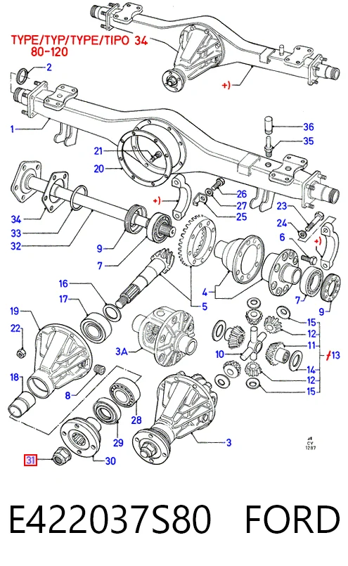 Купити 45639V SKT Сальник хвостовика
