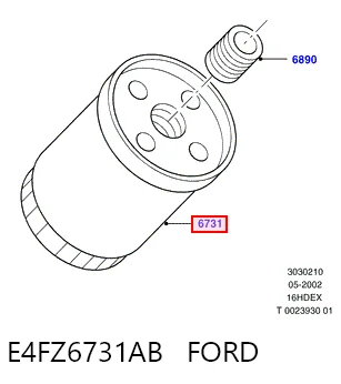 E4FZ6731AB Ford Фільтр масла