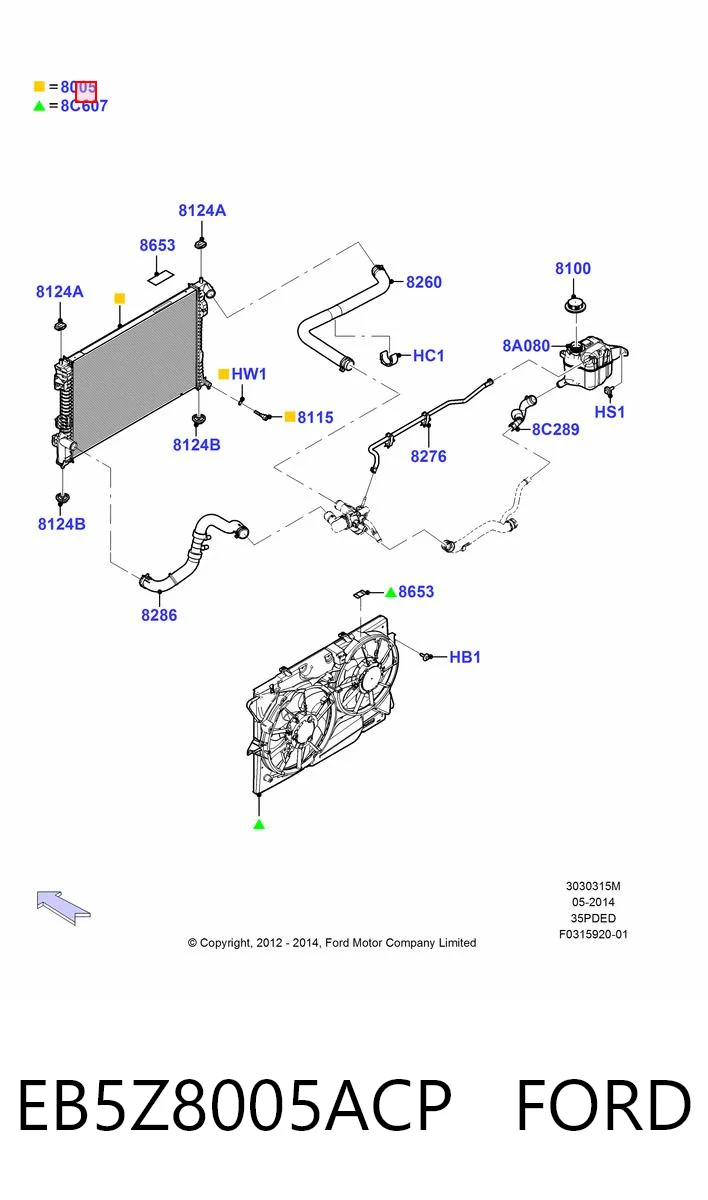 EB5Z8005ACP Ford