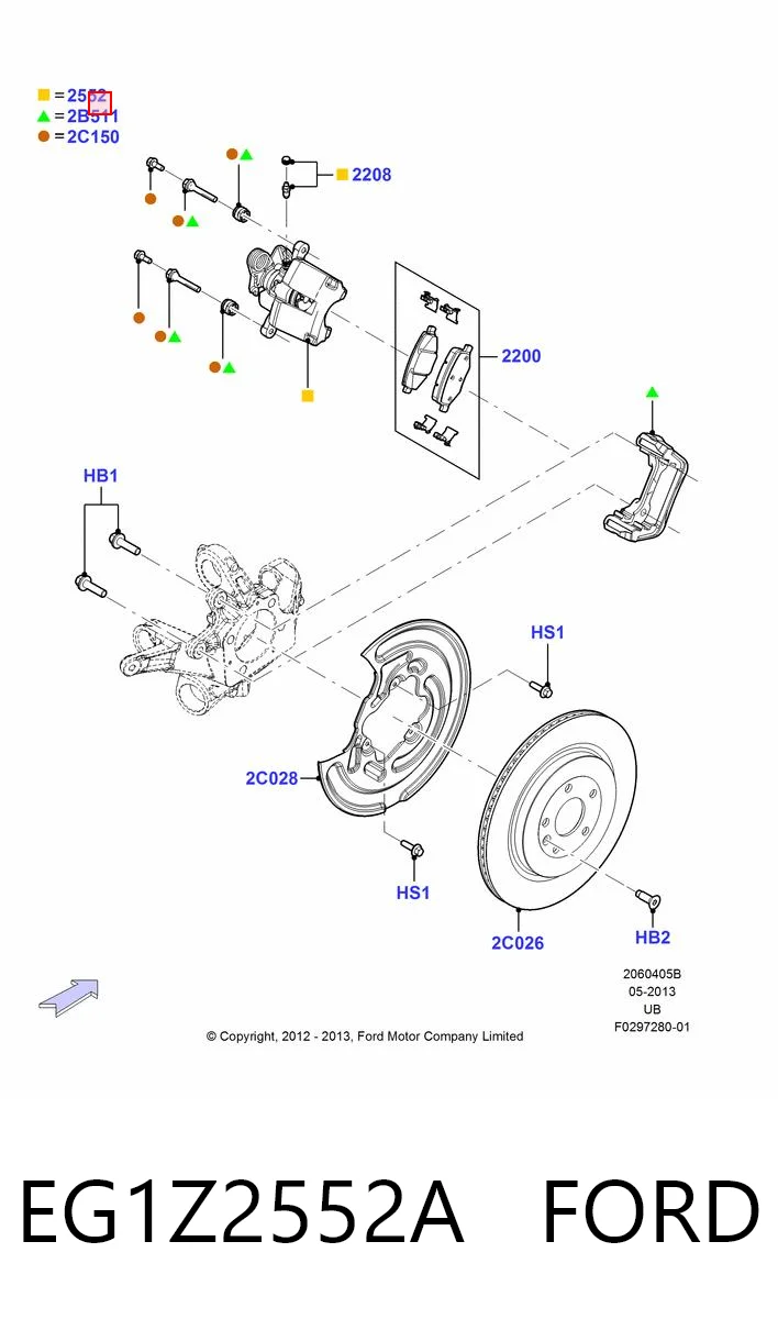 EG1Z2552A Ford 