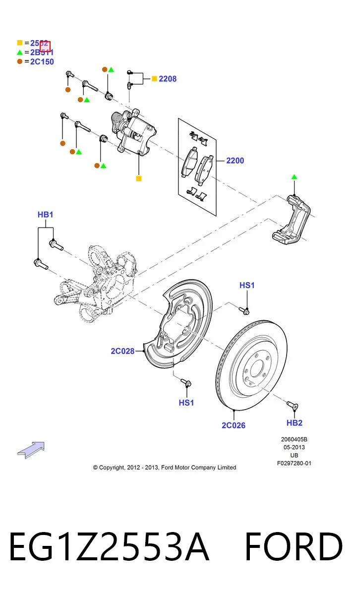 EG1Z2553A Ford 