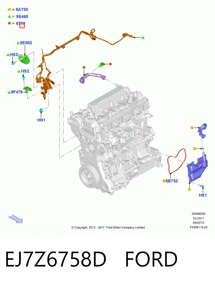 EJ7Z6758D Ford 