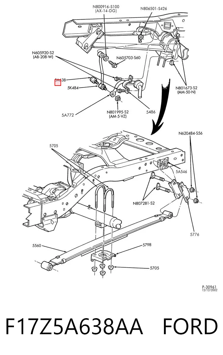 F17Z5A638AA Ford 