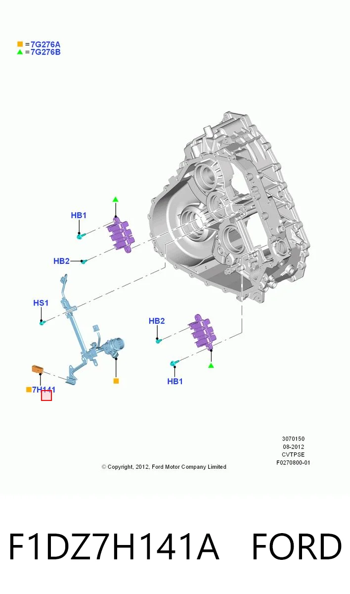 F1DZ7H141A Ford Кріплення фари передньої, лівої