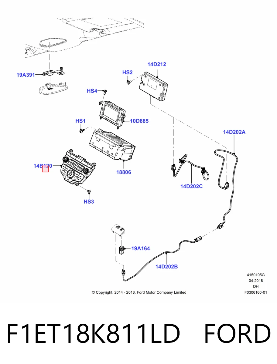 F1ET18K811LD Ford 