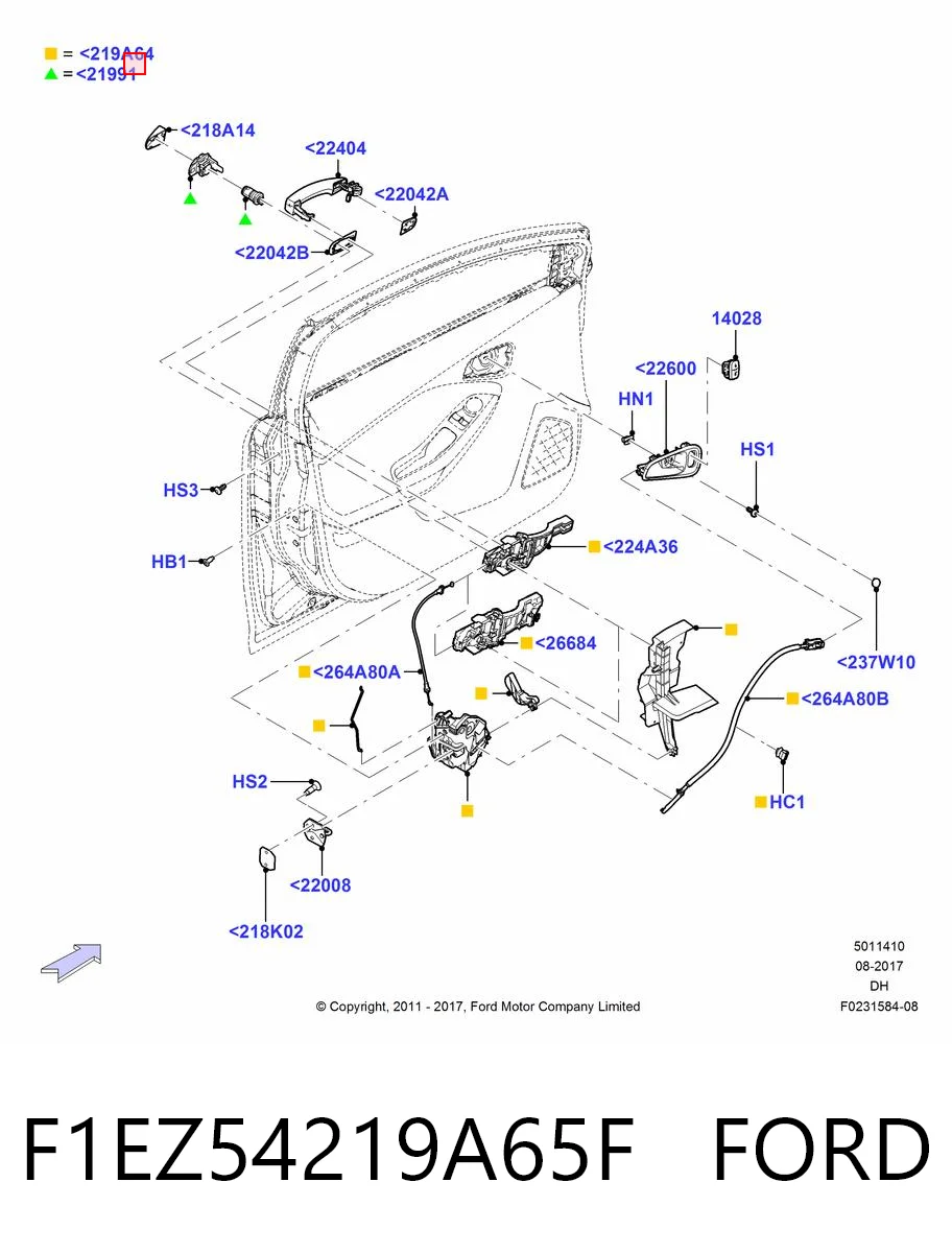 F1EZ54219A65F Ford 